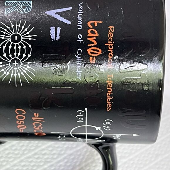 KWARE I’m an ENGINEER 14oz Mug Black Textured Mathematics Formulas Equations - Picture 11 of 17